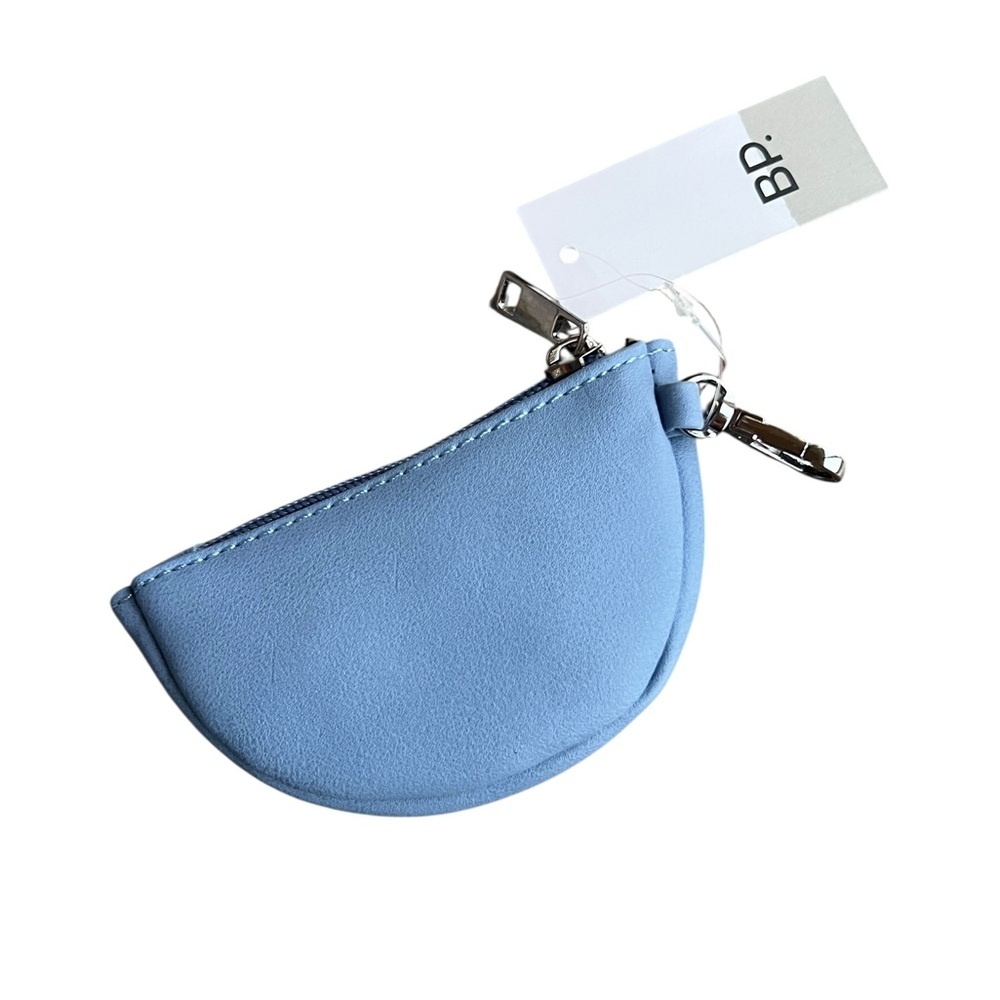 Nordstrom‎ BP Half Moon Pouch blue coin purse mini bag accessory NWT